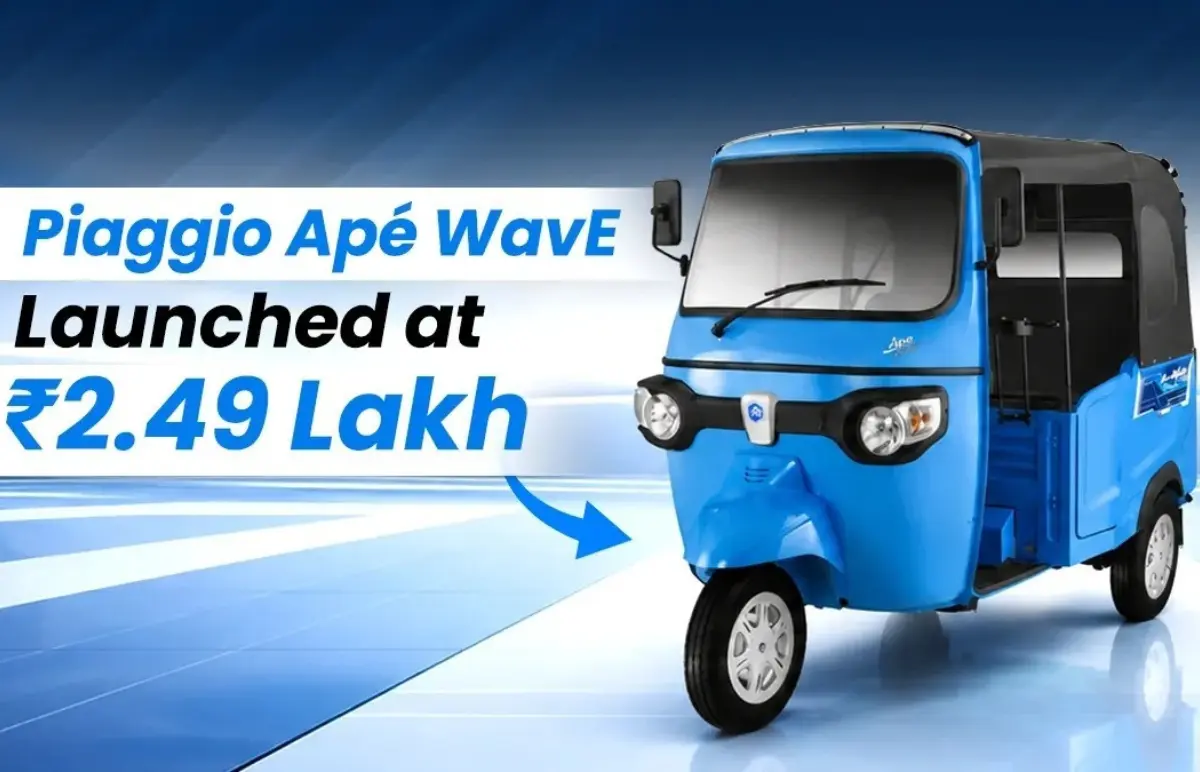 The Piaggio Ape WavE has been introduced with a range of 140 Km, priced at Rs 2.55 lakh. Featured Image